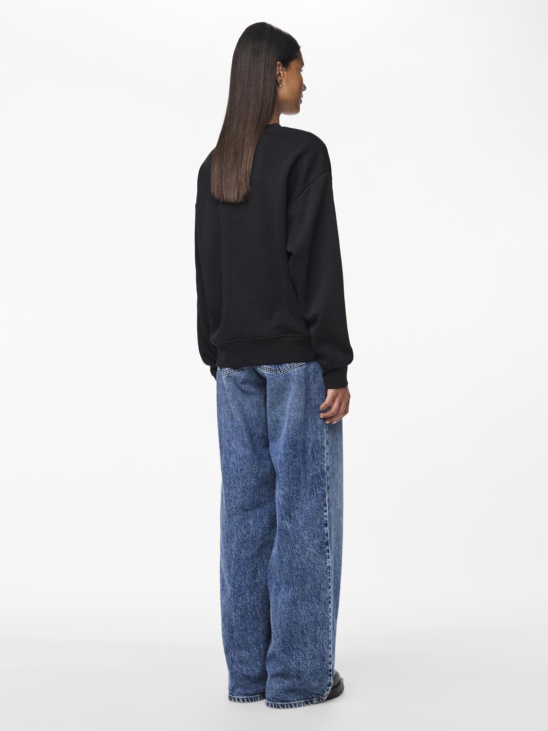 PCCHILLI Crewneck Sweatshirt - Black